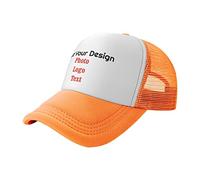 Personalised Grey Baseball Cap Snapback Design Your Own Hats with Photo Logo Text, Custom Trucker Hat Dad Hat for Men Women