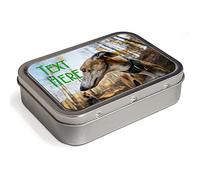 Personalised Greyhound 2oz Tobacco Tin | Baccy Storage | Pill Box | Cigarette Rolling Stash Can Tin KS175