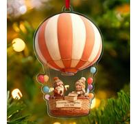 Personalised Growing Old Together Christmas Ornament, Couple Together Christmas Tree Ornament 2025, Custom for Husband Wife Couples and Grandparents (Style 6)