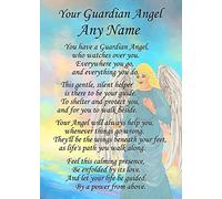 Personalised Guardian Angel Poem Verse Greeting Card