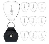 Personalised Guitar Pick, I Printed Silver Guitar Plectrum for Bass&Guitar, Musician Guitar Player Birthday Christmas Thanksgiving Father's Day Gifts