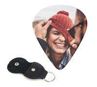 Personalised Guitar Picks, Custom Guitar Plectrums Bass Pick with Your Photo, Text, and Logos - 0.71mm Medium Bass and Electric Guitar Accessories - Add a Touch of Uniqueness to Your Music