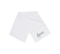 Personalised Gym Towel with Embroidered Boxing Gloves, 100% Ringspun Cotton, 30x100cm, Zipped Pocket, 550 GSM (White)