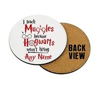 Personalised H Potter themed Thanks Giving, Teacher's Day, End of School Year, Birthday Tableware, Coffee/Tea/Drink Coaster. (Round Shaped Coaster)