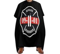 Personalised Hair Dye Cape, Always Remember 911, Hairdressers Gown Waterproof Barber Cape for Family Coloring Salons