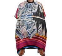 Personalised Hairdressing Cape, Snowy Reflection Art, Haircut Apron Gown Anti-static Barber Cape for Men Women Styling