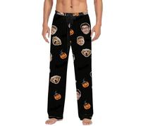 Personalised Halloween Pyjamas Pants with Photos, Custom Face Pajama Bottoms Customized Halloween Gifts for Men Women Family Pet
