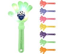 Personalised Hand Clappers, Custom Patterned Clap Hands for Concerts/Parties/Sports Events, Durable Plastic Hand Clapping with Multiple Sizes & 7 Colors for All Ages (Green（LED）)