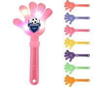 Personalised Hand Clappers, Custom Patterned Clap Hands for Concerts/Parties/Sports Events, Durable Plastic Hand Clapping with Multiple Sizes & 7 Colors for All Ages (Pink（LED）)