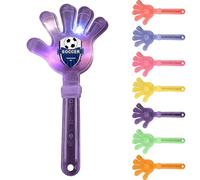 Personalised Hand Clappers, Custom Patterned Clap Hands for Concerts/Parties/Sports Events, Durable Plastic Hand Clapping with Multiple Sizes & 7 Colors for All Ages (Purple（LED）)