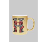 Personalised Handcrafted Gothic Letter H & Name Metallic Gold Mug Simply Stunning Mugs Metallic Gold One Size