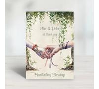 Personalised - Handfasting Blessings Wedding, Civil Ceremony, Partnership card