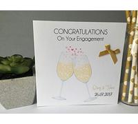 Personalised Handmade Congratulations on Your Engagement Card