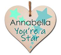 Personalised Handmade Wooden Hanging Heart Plaque Gift Well done on Passing Your Exams Congratulations Graduation Keepsake