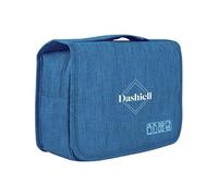 Personalised Hanging Toiletry Bag for Men and Women Travel Toiletry Bag with Logo and Name Large Wash Bag for Business Trip Vacation Overnight (Blue)
