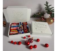 Personalised Happy Birthday Chocolate & Sweet Box with Cake Topper | Custom Name Gift | Engraved “Enjoy the Little Things” Message | 350g Assorted Chocolates | Christmas Hamper Gift UK