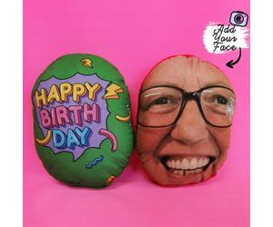 Personalised Happy Birthday Face Cushion