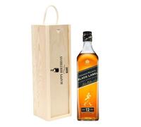 Personalised Happy Birthday Johnnie Walker Black Label Whisky Gift Set - Birthday Gifts for Men, Gifts for Her, Mens Gift Set, Alcohol Gift Set, Gift Sets for Men
