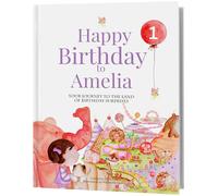 Personalised Happy Birthday Story Book for Children - Birthday Gift Book Keepsake for Baby Boys and Girls Age 1-5, Custom Kids Story Books Personalised with Your Child's Name