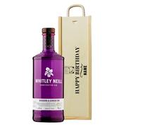 Personalised Happy Birthday Whitley Neill Rhubarb & Ginger Gin Gift Set - Gifts For Him, For Her, Christmas, Birthday's, Father's Day, Mother's Day