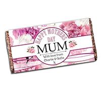 Personalised Happy Mothers Day Milk Chocolate Bar N143 present for Mum