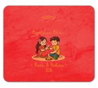 Personalised Happy Raksha Bandhan Bhai Festival Mouse Mat Pad 24cm x 19cm