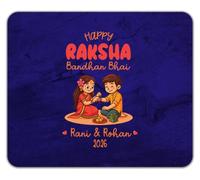 Personalised Happy Raksha Bandhan Bhai Festival Mouse Mat Pad 24cm x 19cm