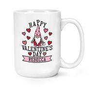 Personalised Happy Valentine's Day Gonk Gnome 15oz Large Mug Cup