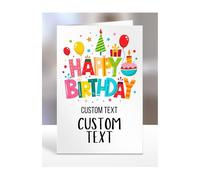 Personalised HBD happy birthday card with Text, gift for him, herA5-162a_1