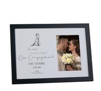 Personalised He Asked I Said Yes Our Engagement Photo Frame Gift Customized Keepsake
