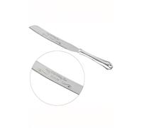 Personalised Heart & Swirl Cake Knife Personalised Memento Company Silver One Size