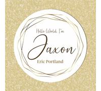 Personalised Hello World Baby Plaque with Floral & Gold Frame - 11 Colour Options, Ideal as a New Baby Present for Mums, New Parents, Baby Arrival Keepsake (Brown & Gold)