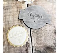 Personalised Hen Party Icing Embosser, Custom Acrylic Stamp for Cupcakes, Cookies and Biscuits, Baking Decoration Tool