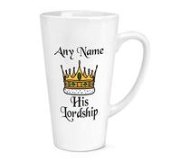 Personalised His Lordship 17oz Large Latte Mug Cup