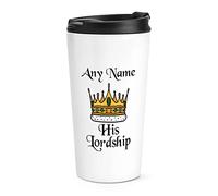 Personalised His Lordship Travel Mug Cup