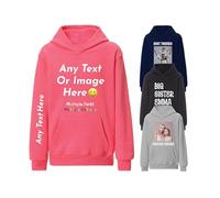Personalised Hoodie Custom Text Photo Adults Kids Mens Womens UK 1PXXL