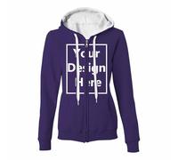 Personalised Hoodie Design Your Own Sweatshirt Any Text Photo Image Message Custom Hoodies Jacket Printed Sweatshirts Women Winter Jumpers Sweater Purple
