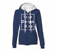 Personalised Hoodie Design Your Own Sweatshirt Any Text Photo Image Message Custom Hoodies Jacket Printed Sweatshirts Women Winter Jumpers Sweater Navy