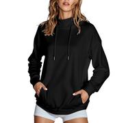 Personalised Hoodies for Women UK Drawstring Pullover Casual Sports Fashionable Jumper with Kangaroo Pockets Long Sleeve Full Zipper Sweatshirt Cardigan Baggy Comfy Coat Outdoor Activewear Black
