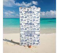 Personalised Horse Beach Towel Custom Text Quick Dry Sport Towel for Beach, Travel, Pool,Gym Microfiber Big Soft Beach Blanket for Kids Adults Multiple Colors and Sizes