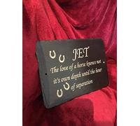 Personalised Horse Pony Donkey Remembrance Slate Memorial Plaque Cremation Ashes Grave Marker ~ To Purchase Click Customize Now Button