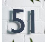 Personalised House Number, Modern Perspex Acrylic Cut House Number, Number Plate for Outside Wall Mounting, HOUSE SIGNS DIRECT