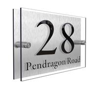 Personalised House Numbers Plaques Door Number Plaques for Wall House Signs for Outside House Name Plaques Door sign Acrylic Door Number House Number for Wall & Door Outside Decor