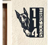 Personalised House Numbers Plaques Great Dane Door Number Plaques for Wall House Signs for Outside Dog Lover Gift Custom Address Sign Front Porch Decor House Warming Gifts New Home Gifts