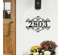 Personalised House Sign, Door signs personalised, Custom Metal Home Address Sign, Modern House Numbers for Outside, Address Numbers for House Outdoor Door Home Wall Decor