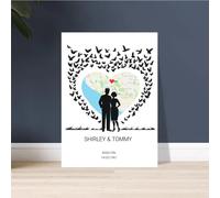 Personalised How We Met Memories Premium Matte Large Poster A0 - 84.1 x 118.9 cm