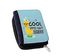 Personalised I Am The Cool Duck Lady Themed Women's Denim Coin Wallet - Gift for Christmas, Mothers Day.