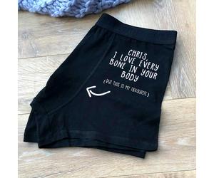 Personalised I Love Every Bone in Your Body Underwear
