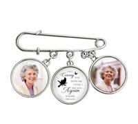 Personalised I Will Carry You With Me Until I See You Again Memorial Photo Pins Custom Name Memorial Pins Sympathy Gift Loss Of Loved Birthday Xmas Anniversary (S 12)