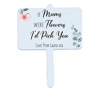 Personalised If Mums were Flowers Metal Plant Marker Mothers Day Gift Tag Label